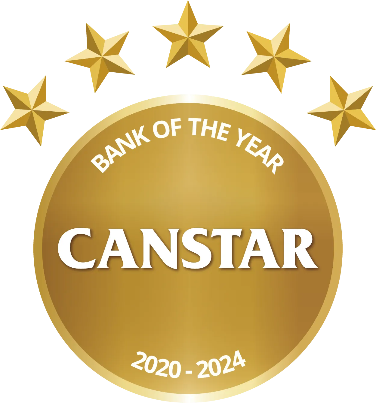 CANSTAR 2020 - 2024 Bank of the Year